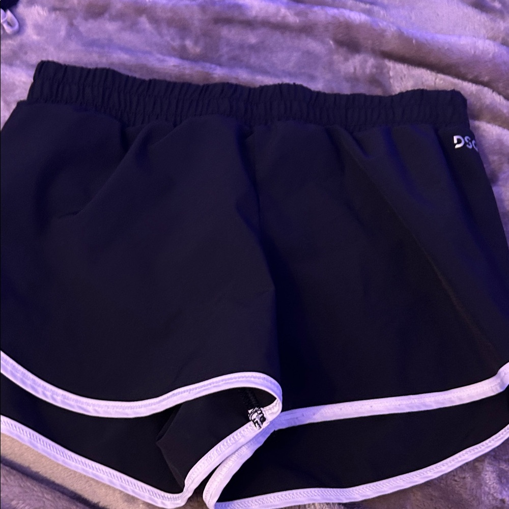 DSG Women's Black Athletic Shorts with White Accents